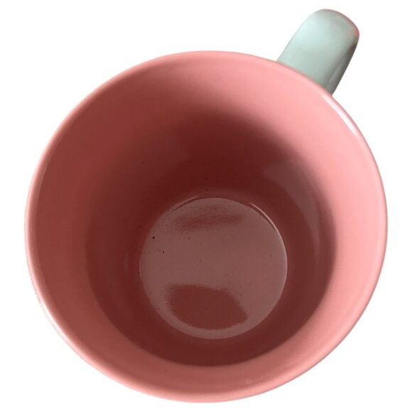 Retro LOVE Rainbow Mug Ceramic Pink Interior Coffee Cup Mug Valentine’s Day 12oz - Picture 4 of 8